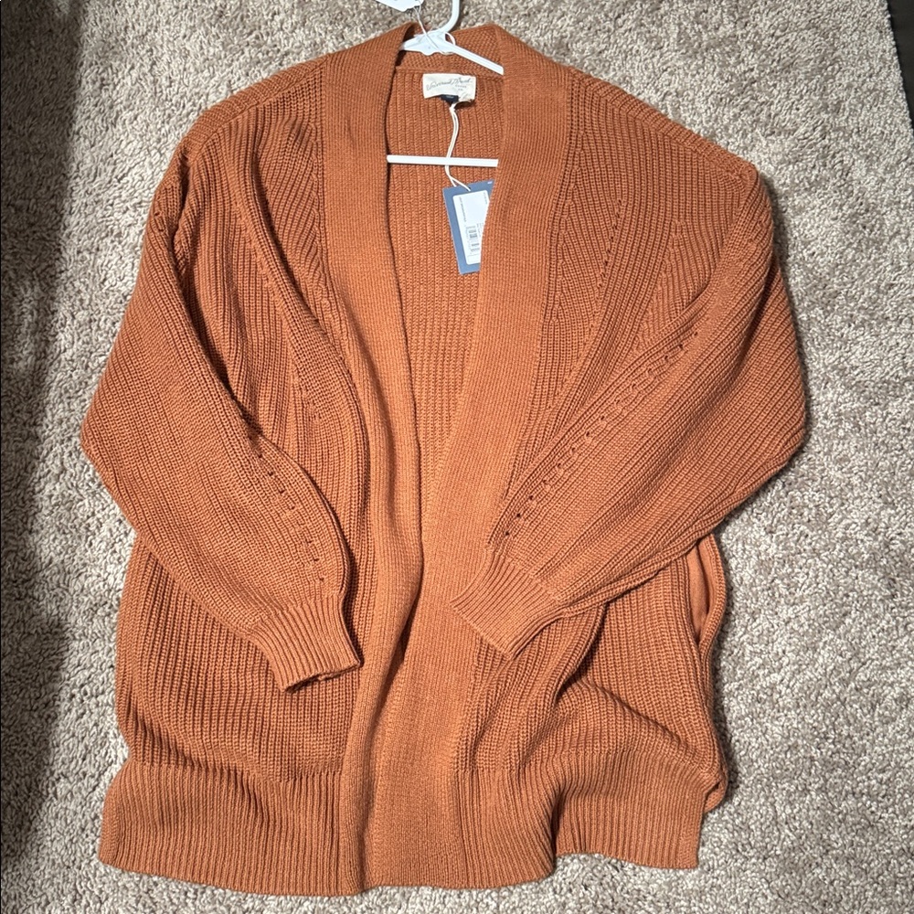 Universal Thread Women's Tan Open-Front Cardigan